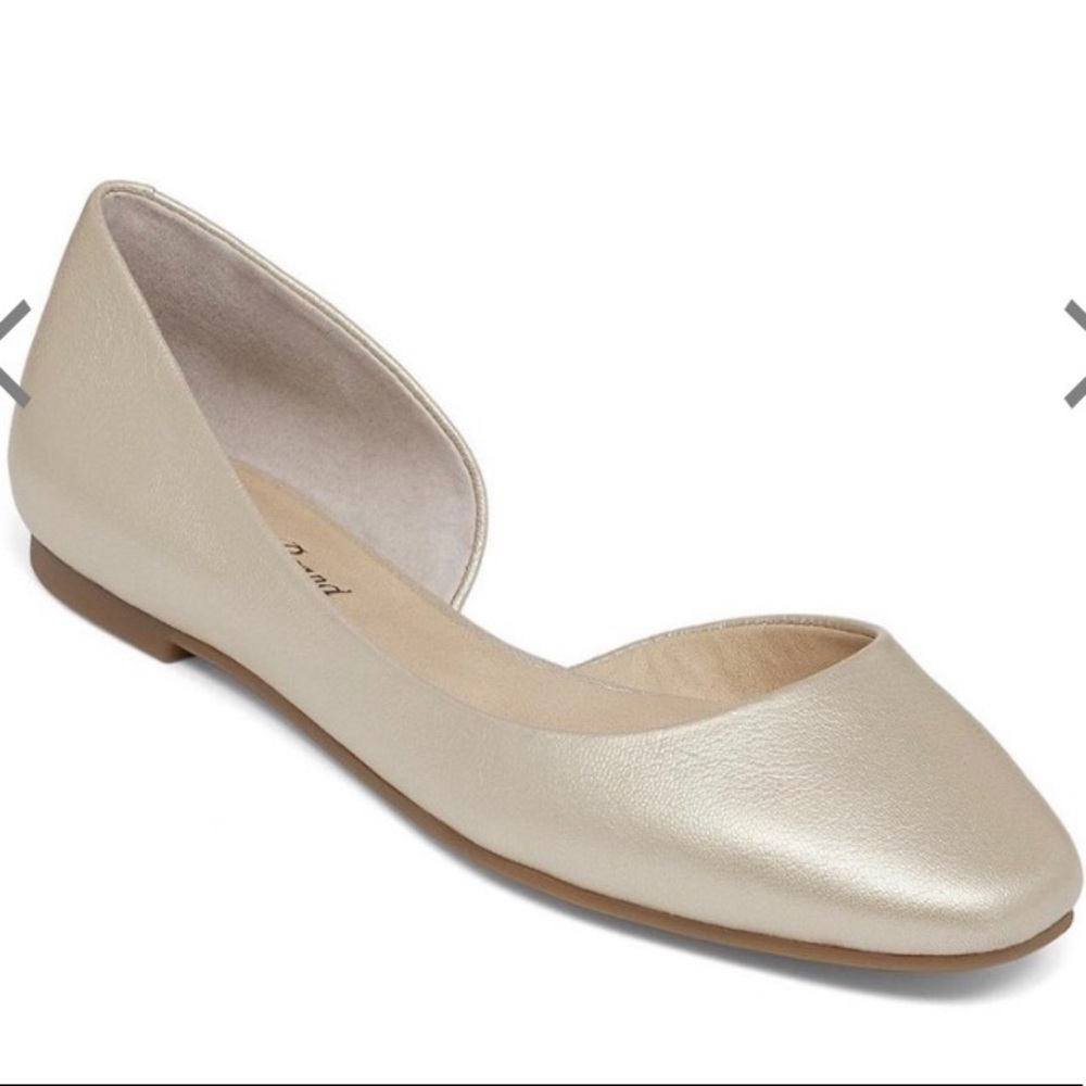 Lucky Brand Women's D'Orsay Flats in Champagne
